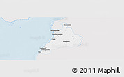 Silver Style Panoramic Map of Häädemeeste, single color outside