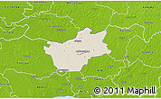 Shaded Relief 3D Map of Halinga, physical outside