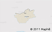 Shaded Relief 3D Map of Halinga, single color outside