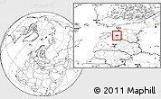 Blank Location Map of Halinga, highlighted parent region