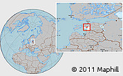 Gray Location Map of Halinga, highlighted parent region, within the entire country, hill shading