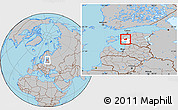 Gray Location Map of Halinga, highlighted parent region, within the entire country