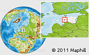 Physical Location Map of Halinga, highlighted country