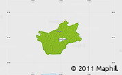 Physical Map of Halinga, single color outside