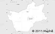 Silver Style Simple Map of Halinga