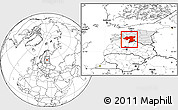 Blank Location Map of Pärnu, highlighted country