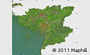 Satellite Map of Pärnu, single color outside