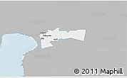 Gray 3D Map of Paikuse, single color outside