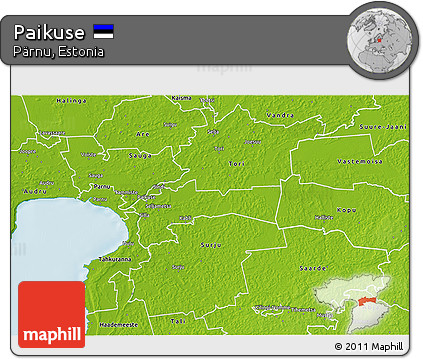 Physical 3D Map of Paikuse