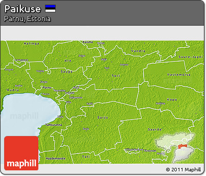 Physical 3D Map of Paikuse