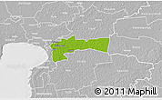 Physical 3D Map of Paikuse, lighten, desaturated