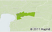 Physical 3D Map of Paikuse, lighten
