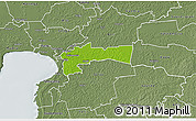 Physical 3D Map of Paikuse, semi-desaturated