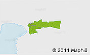 Physical 3D Map of Paikuse, single color outside