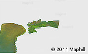 Satellite 3D Map of Paikuse, single color outside