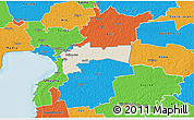 Shaded Relief 3D Map of Paikuse, political outside