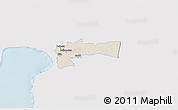 Shaded Relief 3D Map of Paikuse, single color outside