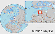 Gray Location Map of Paikuse, highlighted parent region