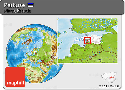 Physical Location Map of Paikuse, highlighted country, highlighted parent region