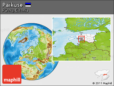 Physical Location Map of Paikuse, highlighted country, highlighted parent region