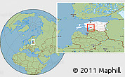 Savanna Style Location Map of Paikuse, highlighted country