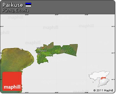 Satellite Map of Paikuse, single color outside