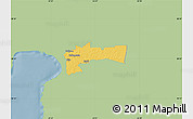 Savanna Style Map of Paikuse, single color outside