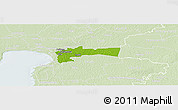 Physical Panoramic Map of Paikuse, lighten