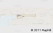 Shaded Relief Panoramic Map of Paikuse, lighten