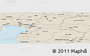 Shaded Relief Panoramic Map of Paikuse