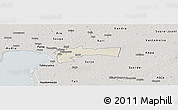 Shaded Relief Panoramic Map of Paikuse, semi-desaturated