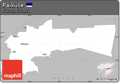 Gray Simple Map of Paikuse