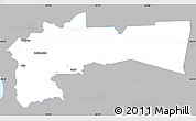 Gray Simple Map of Paikuse, single color outside
