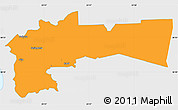 Political Simple Map of Paikuse, single color outside