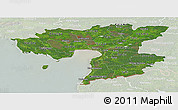 Satellite Panoramic Map of Pärnu, lighten