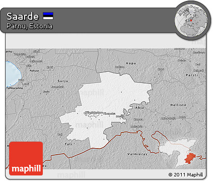 Gray 3D Map of Saarde