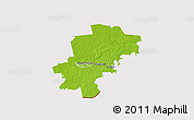 Physical 3D Map of Saarde, cropped outside