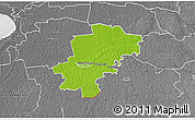Physical 3D Map of Saarde, desaturated