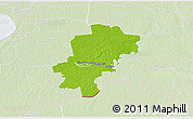 Physical 3D Map of Saarde, lighten
