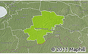 Physical 3D Map of Saarde, semi-desaturated