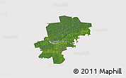 Satellite 3D Map of Saarde, cropped outside