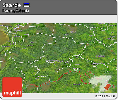 Satellite 3D Map of Saarde
