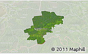 Satellite 3D Map of Saarde, lighten