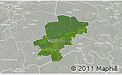 Satellite 3D Map of Saarde, lighten, semi-desaturated