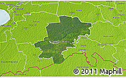Satellite 3D Map of Saarde, physical outside