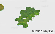 Satellite 3D Map of Saarde, single color outside