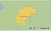 Savanna Style 3D Map of Saarde, single color outside