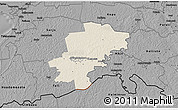 Shaded Relief 3D Map of Saarde, darken, desaturated