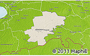 Shaded Relief 3D Map of Saarde, physical outside