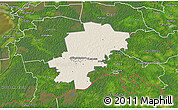Shaded Relief 3D Map of Saarde, satellite outside